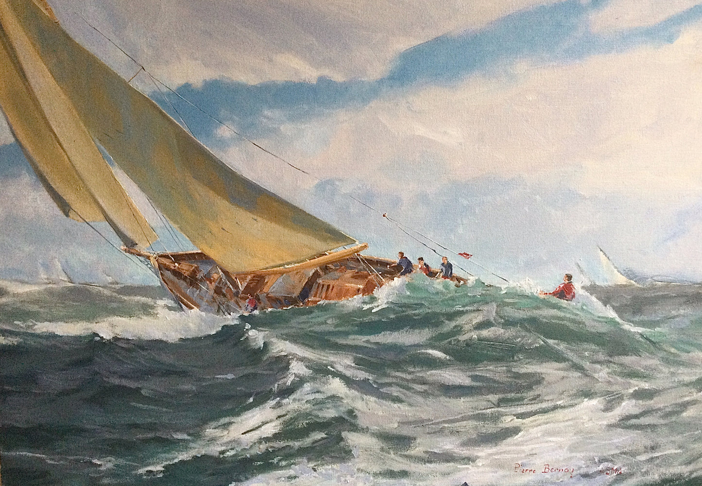 Passage dans la houle, Manche