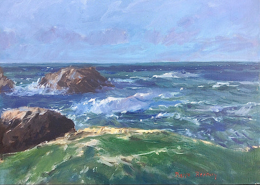 Tempête à la pointe des Poulains, Belle-Ile